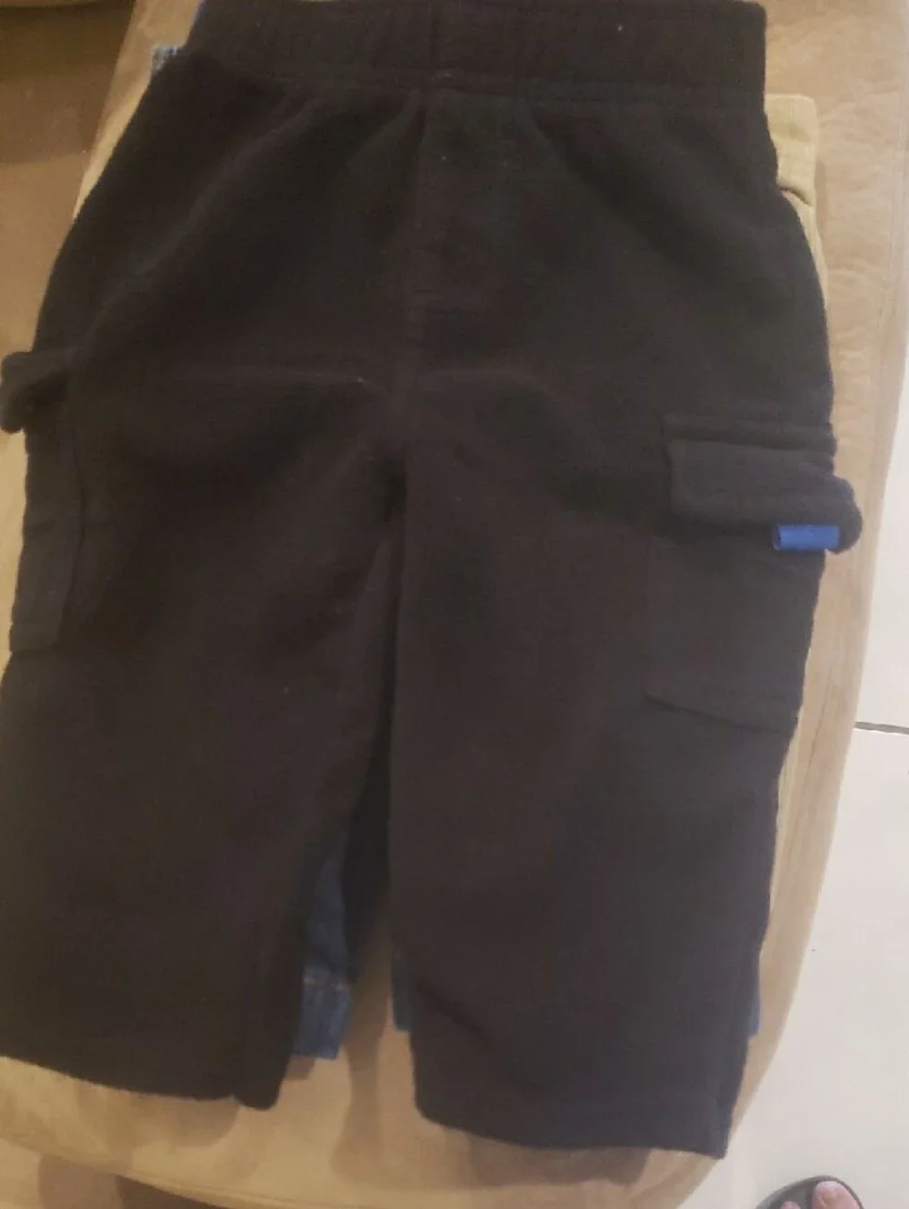 4 Kids Elastic Waist Pull-On Bottoms - Black, Blue, Navy, Tan 6/9 Month